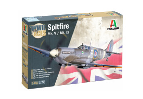 Збірна модель 1/72 Літак Supermarine Spitfire Mk.V / Mk.IX Aces Italeri 1482