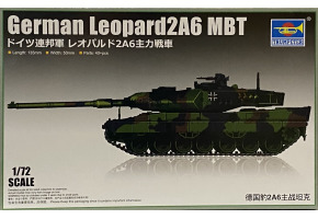 Збірна модель 1/72 німецький танк Leopard 2A6 Trumpeter 07191