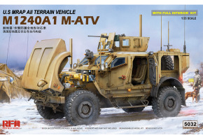 Сборная модель 1/35 Американский бронеавтомобиль МРАП M1240A1 M-ATV (с полным интерьером ) РФМ 5032