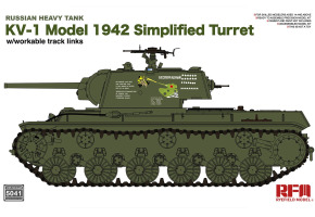 Сборная модель 1/35 Танк КВ-1 (упрощенная башня) образца 1942 года РФМ 5041