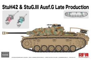 Сборная модель 1/35 САУ StuH 42 и StuG.III Ausf.G позднего производства РФМ 5086