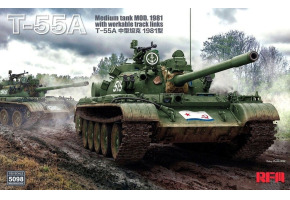Збірна модель 1/35 Середній танк Т-55А зр. 1981 р. Rye Field Model RM-5098