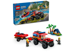 Конструктор LEGO City Пожежний позашляховик із рятувальним човном 60412