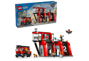 Конструктор LEGO City Пожежне депо з пожежною машиною 60414