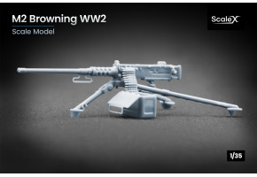 Масштабна модель 1/35 Кулемет M2 Browning WW2 ScaleX A 35003