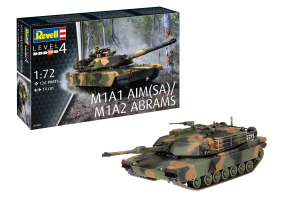Сборная модель 1/72 танк Абрамс M1A1 AIM(SA) / M1A2 Revell 03346