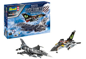Сборная модель 1/72 самолет Торнадо и Ф-16 NATO Tiger Meet 60th Anniversary Gift Set Revell 05671
