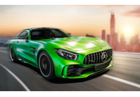 Сборная модель конструктор 1/43 Build 'n Race Mercedes AMG GT R (Green) Revell 23153