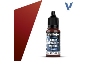 Акрилова фарба Кований червоний Темний тон (Forged Red Shade) Vallejo True Metallic Metal VAL 77145