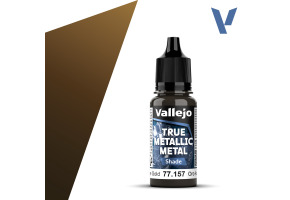 Акрилова фарба Таємничо-золотий Темний тон (Arcane Gold Shade) Vallejo True Metallic Metal VAL 77157
