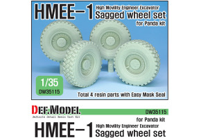 US HMEE-1 Tracktor Sagged wheel set ( for Panda 1/35)