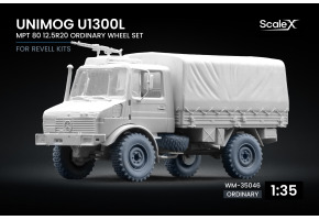 Wheel set for Unimog U1300L MPT 80 for Revell ScaleX WM-35046