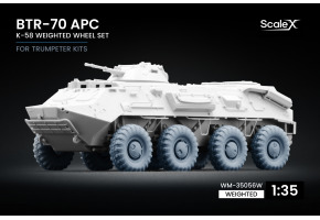 Набір коліс (з деформацією) K-58 для БТР-70 APC від Trumpeter ScaleX WM-35056W