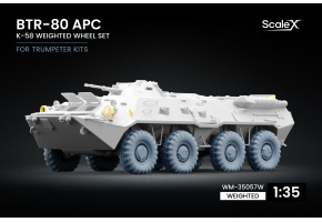 Набір коліс (з деформацією) K-58 для БТР-80 APC від Trumpeter ScaleX WM-35057W