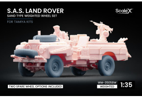 Набір коліс (з деформацією) Sand Type для S.A.S. Land Rover від Tamiya ScaleX WM-35058W