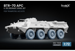 Набір коліс K-58 для БТР-70 APC від Trumpeter, ACE ScaleX WM-72026