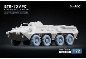 Набір коліс (з деформацією) K-58 для БТР-70 APC від Trumpeter, ACE ScaleX WM-72026W