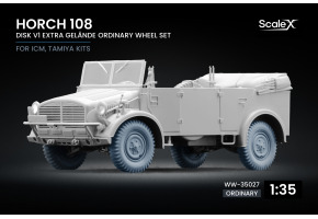 Набір коліс Extra Gelände на диску v1 для Horch 108 від ICM, Tamiya ScaleX WW-35027