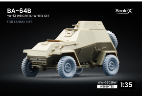 Набір коліс (з деформацією) Я-13 для БА-64Б від LANMO ScaleX WW-35029W