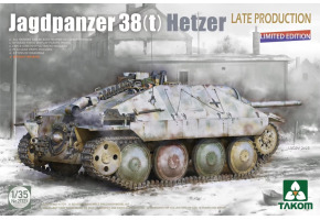 Збірна модель 1/35 САУ Jagdpanzer 38(t) Hetzer пізнього виробництва (обмежена серія) Takom 2172X
