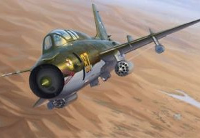 Сборная модель  штурмовика Su-17UM3 Fitter-G