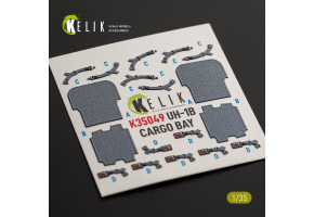 Bell UH-1 B Huey - Cargo Bay 3D декаль інтер'єр для комплекту Trumpeter 1/35 KELIK K35049