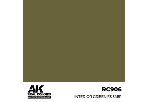 Акрилова фарба на спиртовій основі Interior Green / Зелений інтер'єр FS 34151 AK-interactive RC906