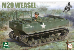 Збірна модель 1/35 Легкий гусеничний транспортер-амфібія M29 Weasel Takom 2167