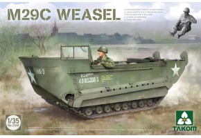 Збірна модель 1/35 Легкий гусеничний транспортер-амфібія M29C Weasel Takom 2168