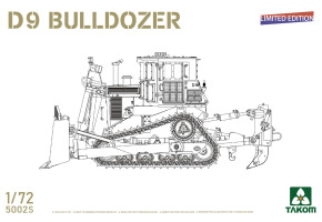 Збірна модель 1/72 Бульдозер D9 (обмежена серія) Takom 5002S