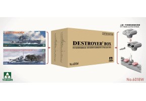 Збірна модель 1/350 Набір Китайський есмінець типу 07 - клас "Аньшань" + радянський есмінець PR.7 "Гремящий" - клас "Гневний" (1942) + пускова установка і ракета SY-1 Takom 6018W