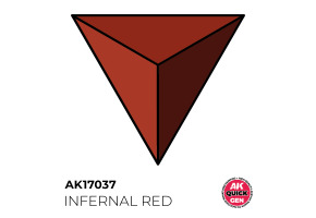 Акрилова фарба INFERNAL RED / Пекельно червоний QUICK GEN COLOR AK-interactive AK 17037