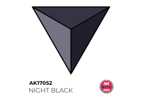 Акрилова фарба NIGHT BLACK / Чорна ніч QUICK GEN COLOR AK-interactive AK 17052
