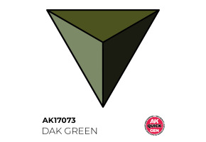 Акрилова фарба DAK GREEN / Темно-зелений (військовий) QUICK GEN COLOR AK-interactive AK 17073