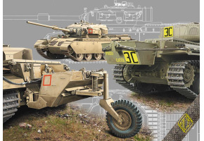 Збірна модель 1/72 Танк Centurions Mk.5 LR/Mk.5/1 Long Range ACE 72428
