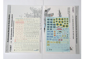 Foxbot 1:72 Декаль МіГ-29 (9-12, 9-13, 9-51) з технічними написами, ВПС України