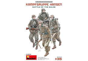 Збірна модель 1/35 Фігури Бойова група Хансена - Битва в Арденнах (4 фігури) MiniArt 53051