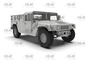 Сборная модель 1/35 Бронеавтомобиль Humvee М1097А2 транспортер грузов + Набор акриловых красок