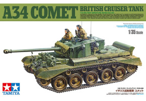 Scale model 1/35 British cruiser tank A34 "Comet" Tamiya 35380