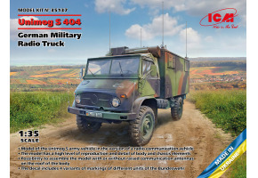 Збірна модель 1/35 Німецький військовий радіоавтомобіль Unimog S 404 ICM 35137