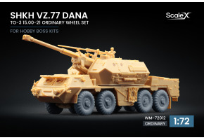Набір коліс TO-3 15.00-21 для ShKH vz.77 DANA від HobbyBoss ScaleX WM-72012