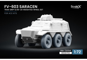 Набір коліс (з деформацією) TRAK GRIP 12.00-20 для FV-603 Saracen від ACE ScaleX WM-72015W