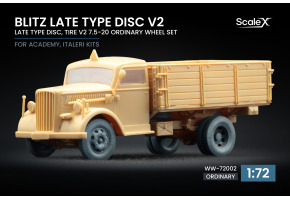 Набір коліс для Blitz Late v2 від Italeri, Academy ScaleX WW-72002