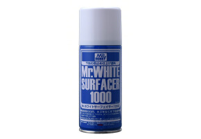 Mr.Surfacer 1000 white spray, 170ml / Білий ґрунт в аерозолі Mr. Hobby B-511