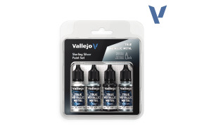 Набір фарб Sterling Silver Vallejo True Metallic Metal 77251