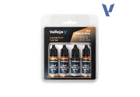 Набір фарб Imperial Gold Vallejo True Metallic Metal 77252