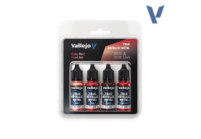 Набір фарб Ruby Red Vallejo True Metallic Metal 77254