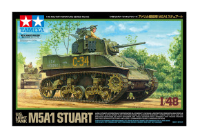 Збірна модель 1/48 Американський легкий танк M5A1 Stuart Tamiya 32606