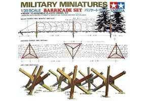 Збірна модель 1/35 Протитанкові їжаки та інші елементи барикад Tamiya 35027