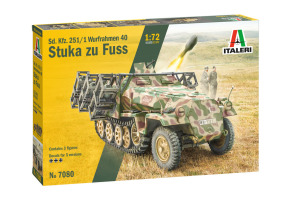 Збірна модель 1/72 Німецький бронетранспортер Sd. Kfz. 251/1 Wurfrahmen 40 Stuka zu Fuss Italeri 7080